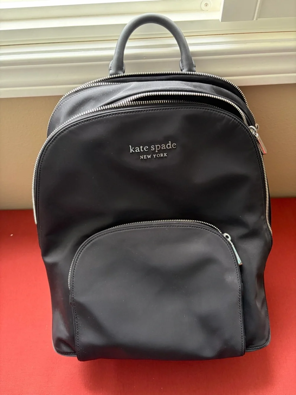 kate spade Black Nylon Backpack with Front Pocket - Picture 1 of 7